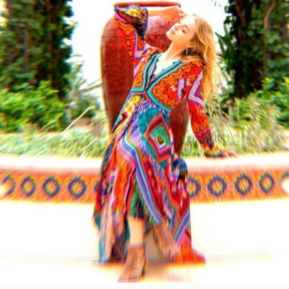 Free people maxi dress gypsies boho witchy Y2k - Picture 3 of 15